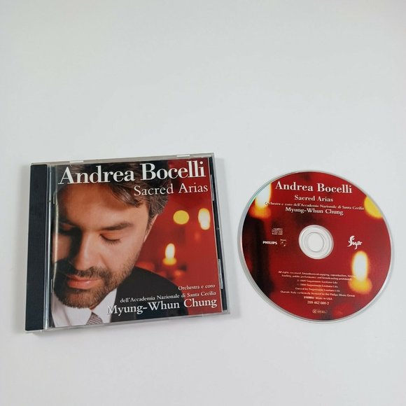 Andrea Bocelli CD Sacred Arias -90s -Opera Italian *MINOR WEAR - Picture 5 of 12